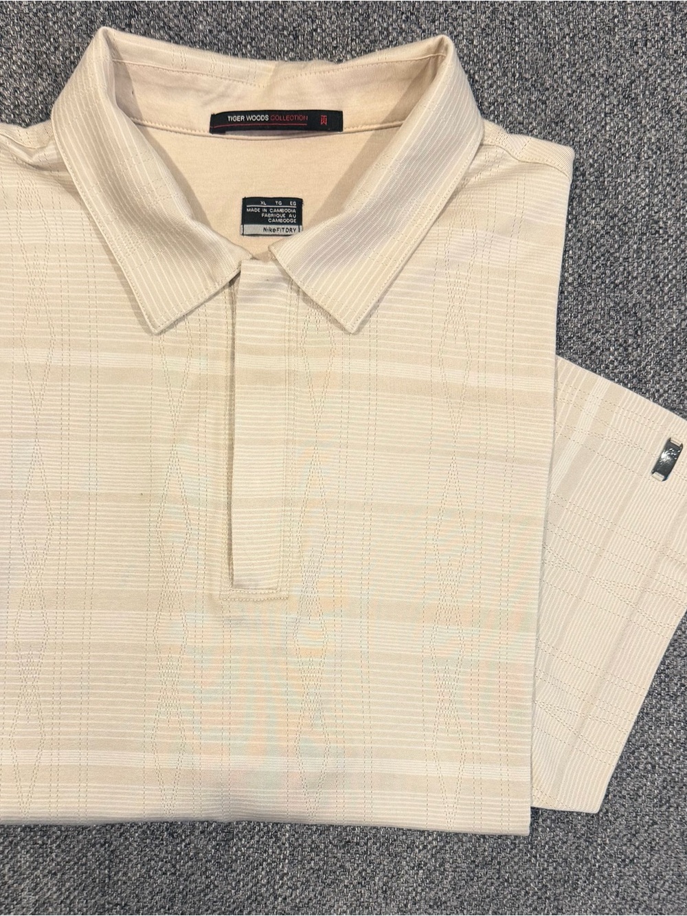 Nike Men's Light Cream Polo Shirt